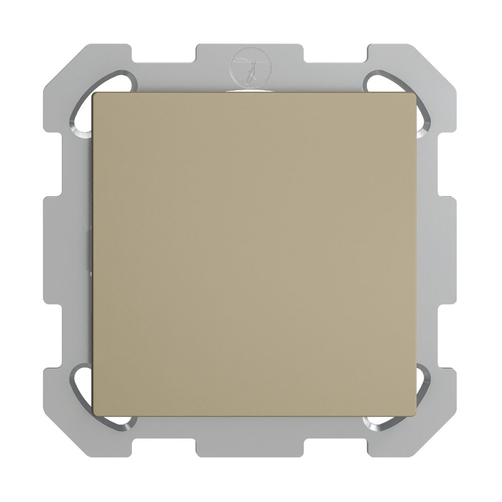 UP-Blindabdeckung EDIZIOdue sand, ohne Zentrumsschraube