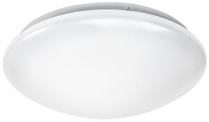 Luminaire rond LED ESYLUX ELLEN HF, 12W 3000K 1150lm Ø300×95mm IP20, blanc