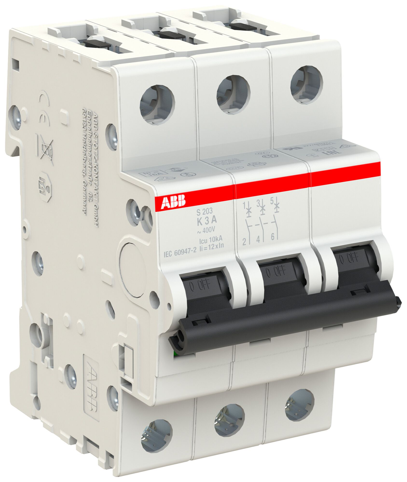 Disjoncteur ABB S203-K3 3A 6kA