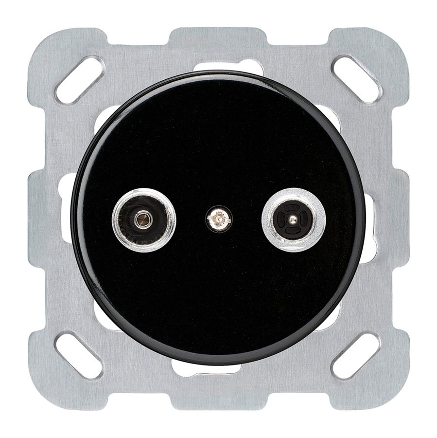 UP-Antennendose basico TV-R Bauart B 23dB 2GHz schwarz