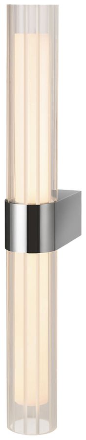 Applique LED SLV LYGANT double 11W 800lm 3000K IP44 587×75mm chrome