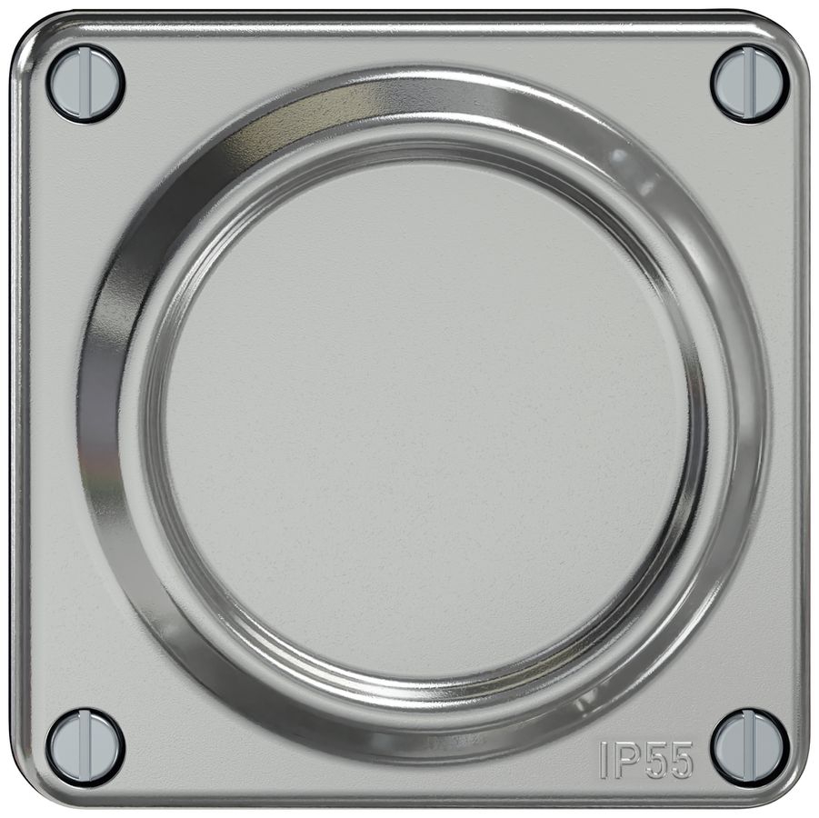 Blindeinsatz ELEMENT SNAPFIX® 1×1 horizontal 87×87×20mm Aluminium