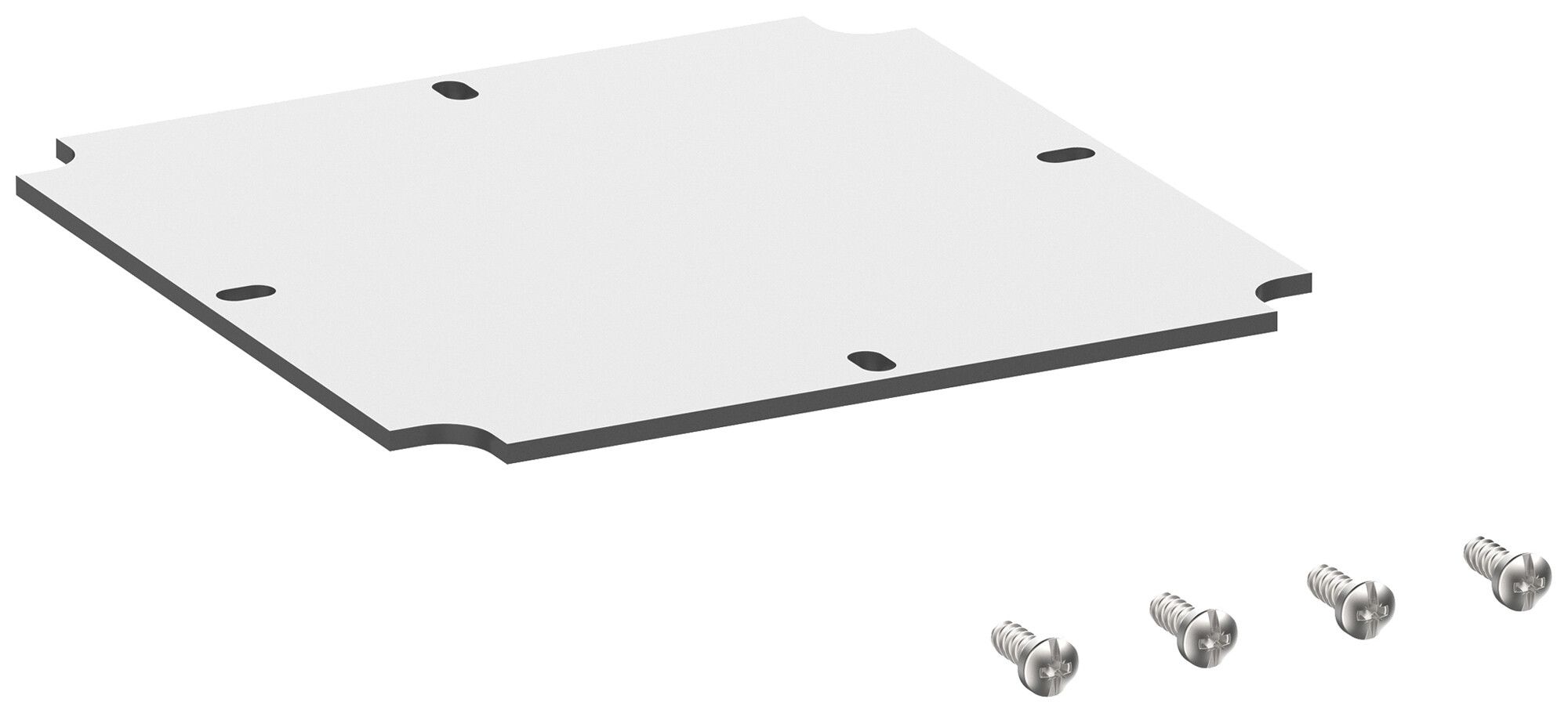 Montageplatte Spelsberg Abox MPI 100 120×120×2.5mm für Abox/Abox Pro