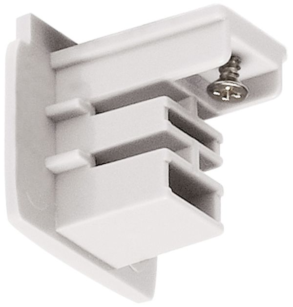 Endkappe SLV für AP-Stromschiene S-TRACK 3-phasig verkehrsweiss