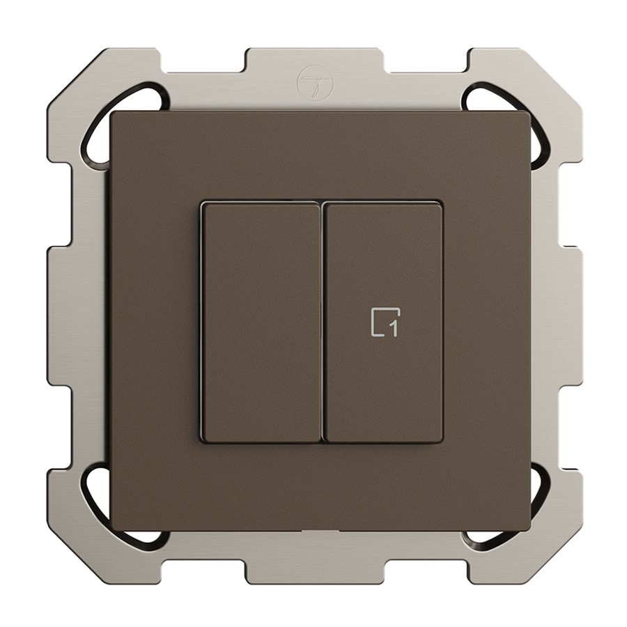 Interruttore INC 1K/2T scena WLAN Edue Wiser coffee