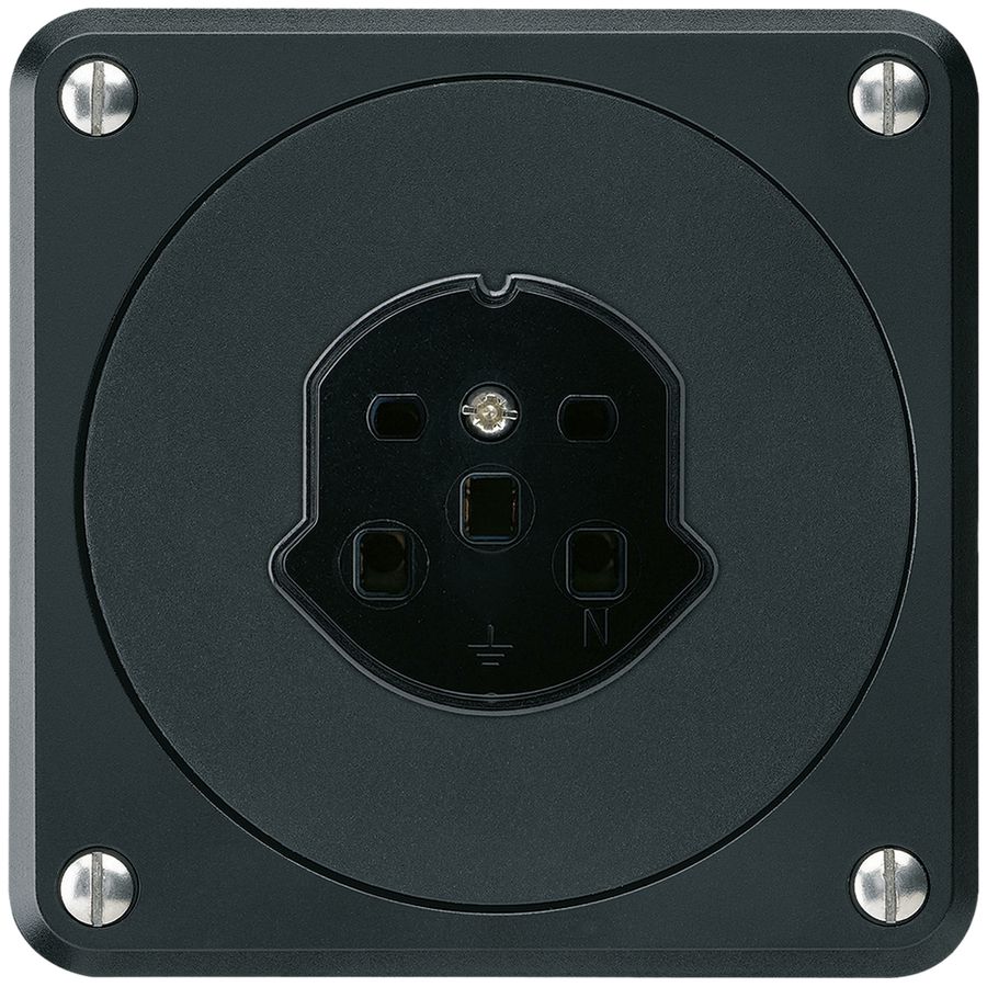 Presa HA robusto tipo 25 con morsetti a innesto nero