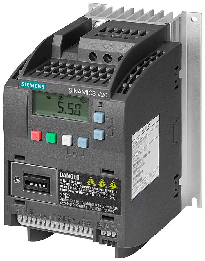 Convertitore di frequenza Siemens SINAMICS V20 1.5kW 3AC classe A Modbus