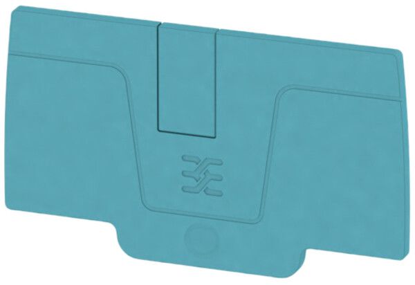 Plaque de fermeture Weidmüller série A AEP 2C 6 64.93×2.1mm, bleu