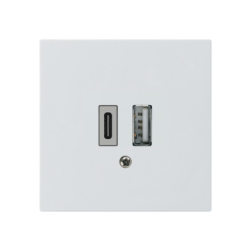 Prise de charge USB kallysto 18W PD 1×type A 1×type C blanc