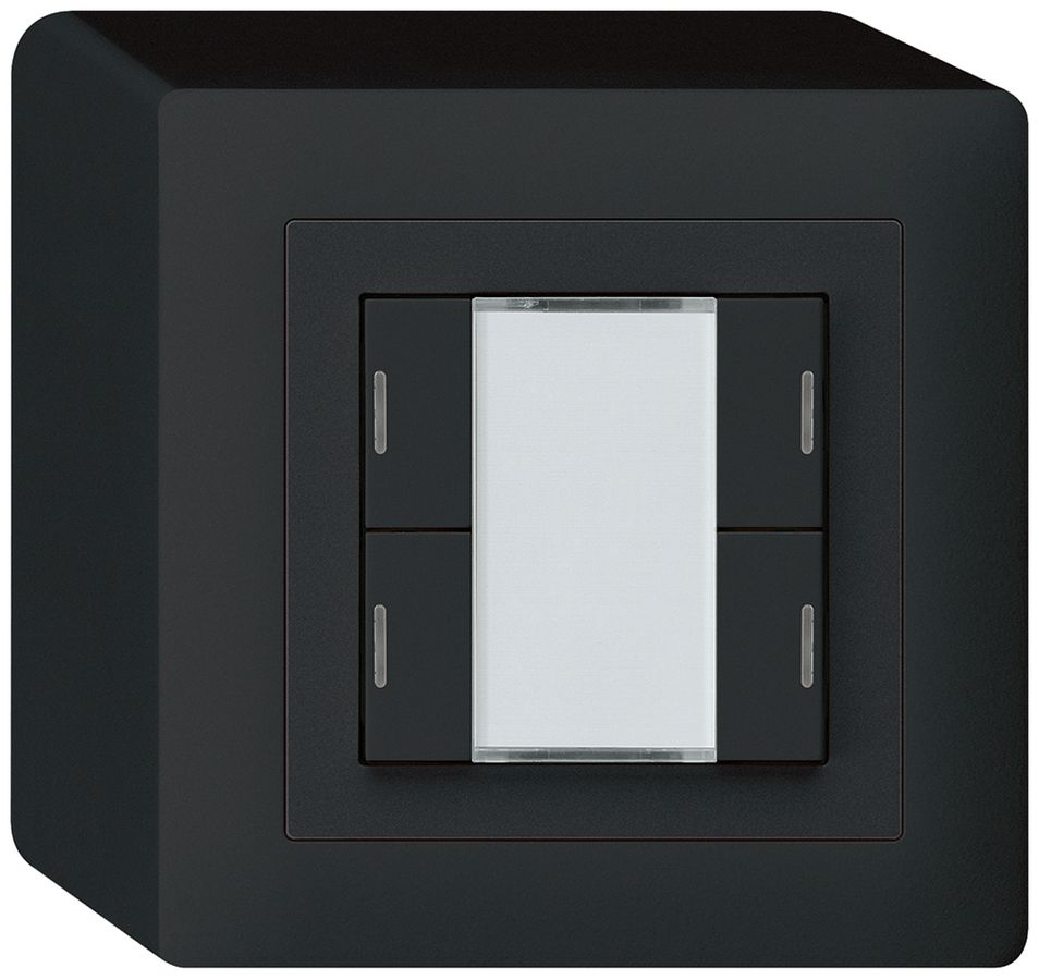 AP-Taster kallysto KNX 4×schwarz RGB LED s/e-link