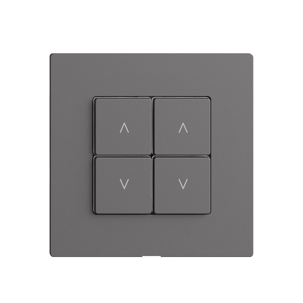 Comando per interruttore tapparelle 2c/4t Edue Wiser grigio scuro