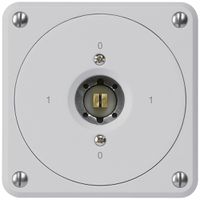 UP-Steckschlüsselschalter robusto ohne Klappdeckel 0/2P grau Kombi Vierkant