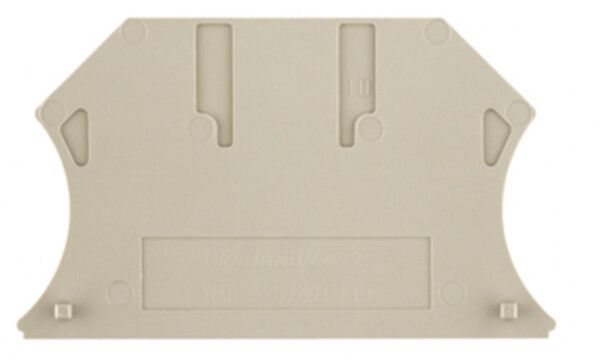 Piastra terminale Weidmüller WAP WT4/4AN/2 81.45×1.5mm beige
