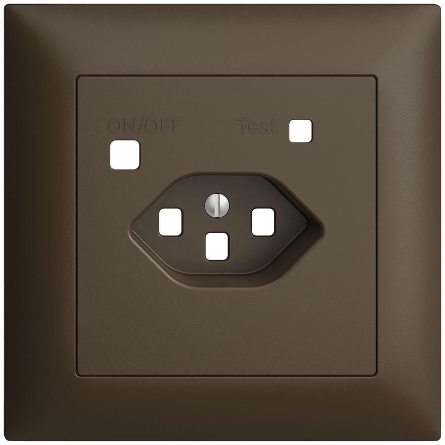 Kit frontale EDIZIOdue per presa FI FMI, T23, coffee