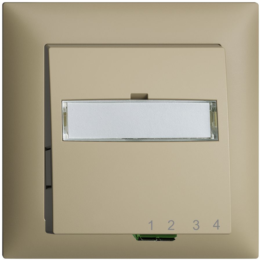 UP-Anschlussdose FTTH EDIZIOdue FH 1×LC APC Duplex FMI sand