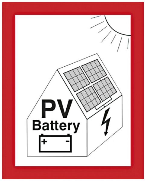 Marcatura antincendio CIMCO con PV e batteria 105×148mm bianco/rosso