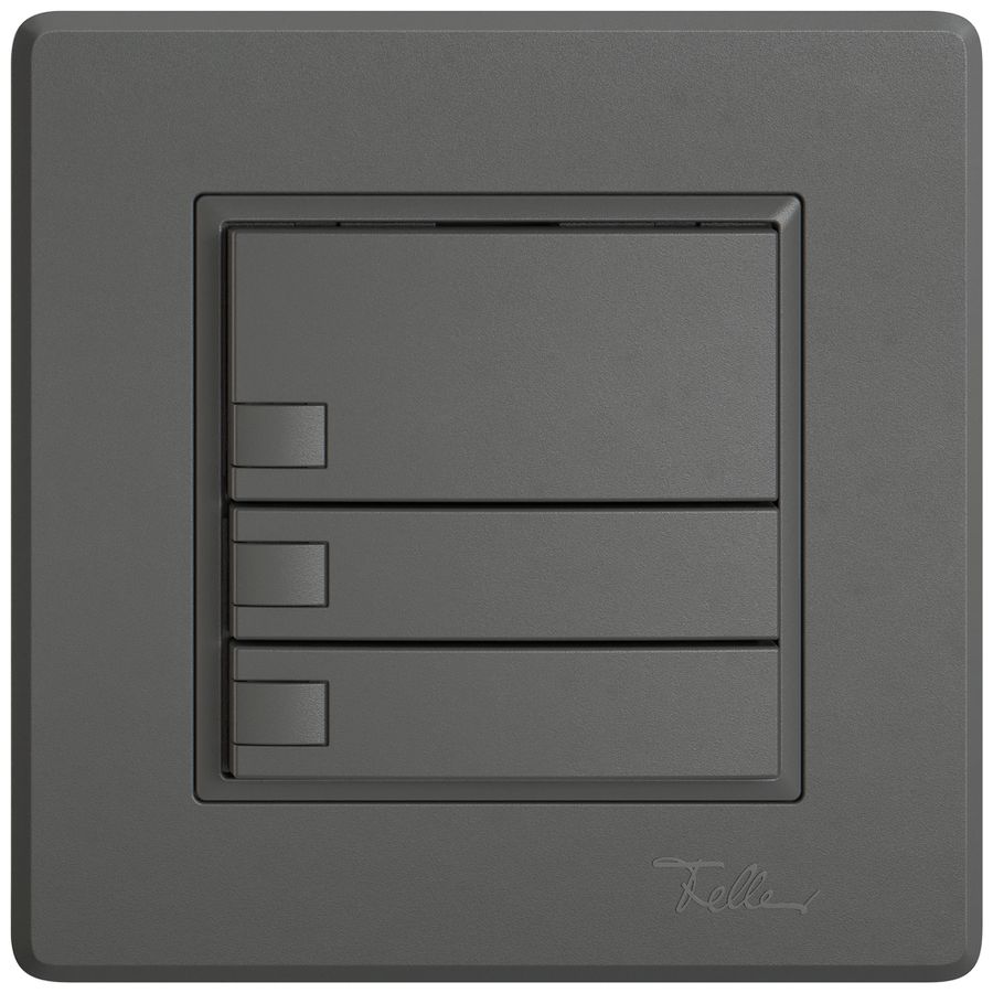 UP-Universaltaster EDIZIO.liv UNI SNAPFIX® o.LED 3× 1-Tbed.dgu