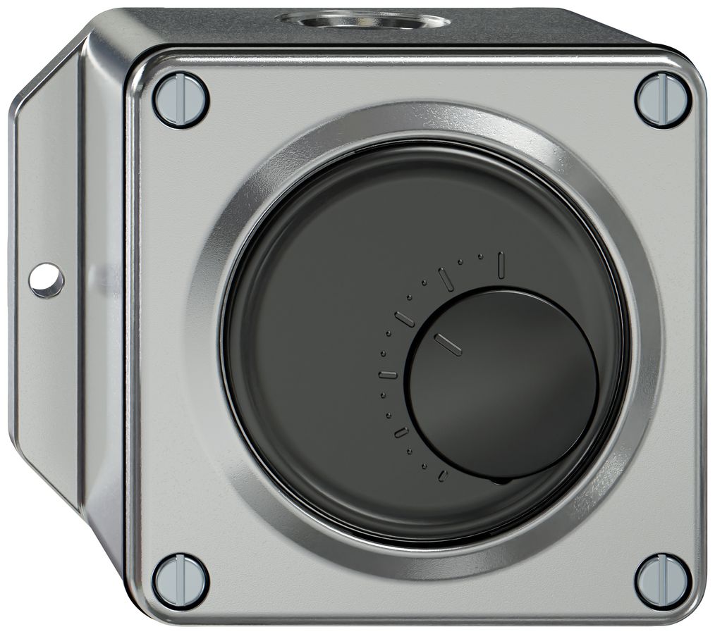 Termostato ambiente AP ELEMENT 230VAC 10A 5…30°C alluminio