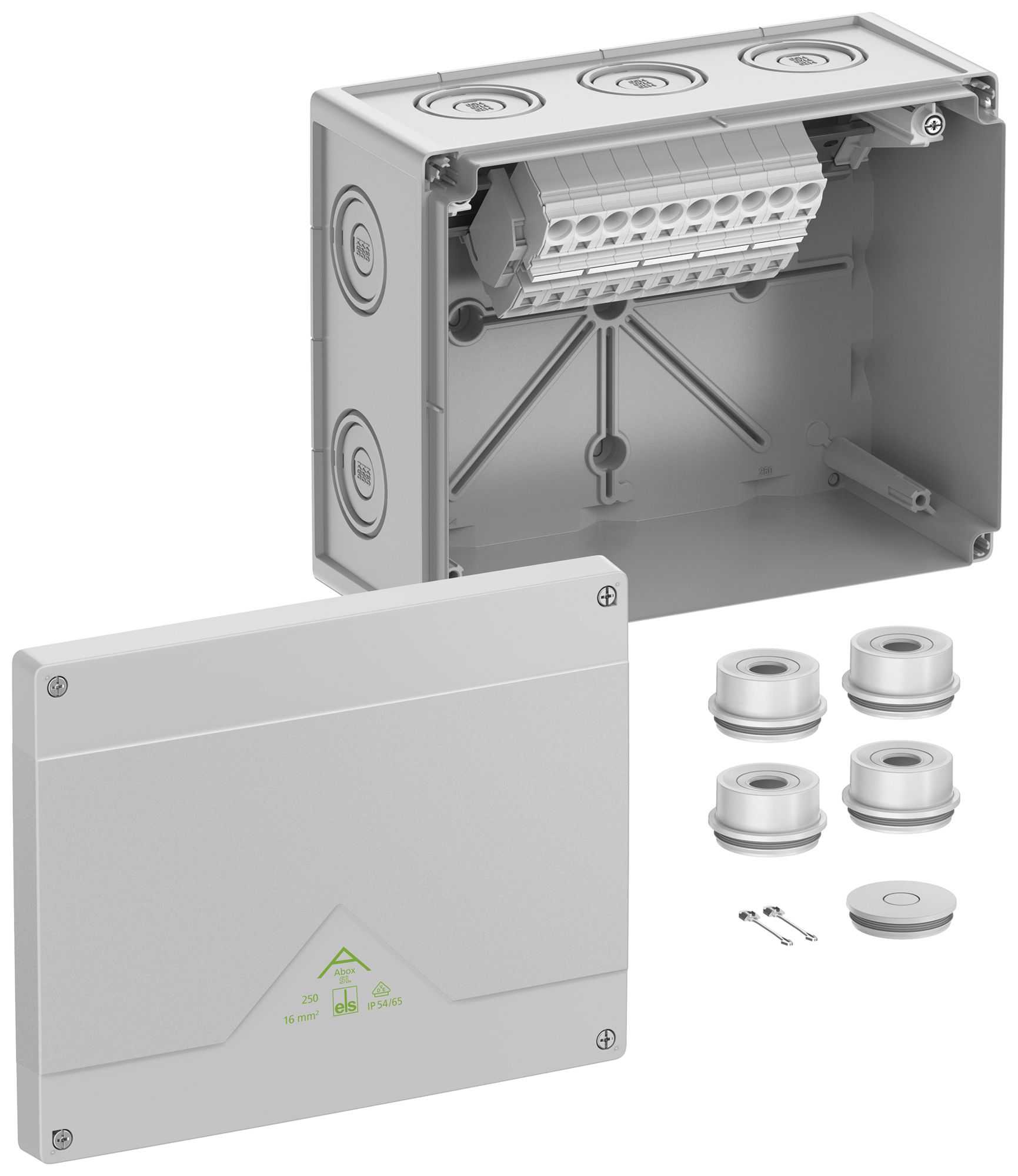 Scatola di derivazione AP Spelsberg Abox SL-16² 202×252×120mm IP66 gr