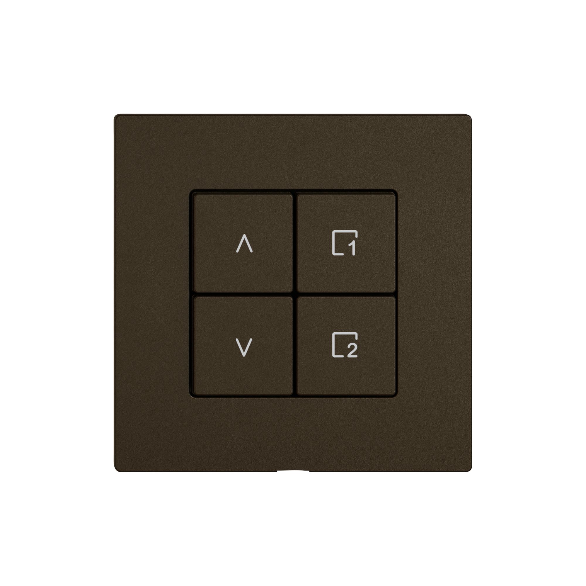 Bedienaufsatz zu Storenschalter EDIZIO.liv Wiser SNAPFIX® 1K Szene 4T br