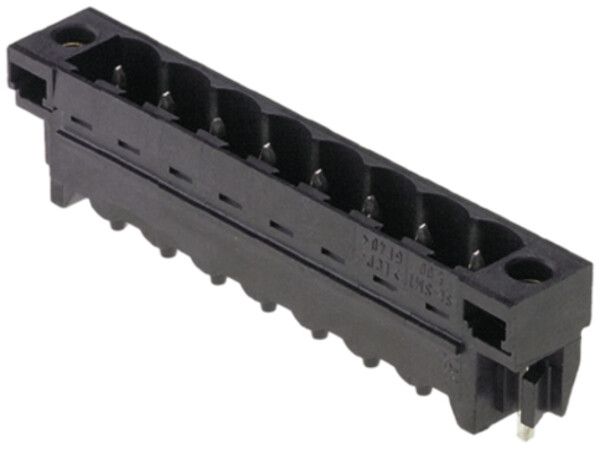 Connettore maschio WM SL-SMT brida a saldare THT/THR 5.08mm 15L 180° 3.2mm