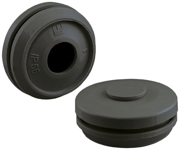 Raccord à double membrane Spelsberg DMS M40 TPE Ø46.5×18.6 Ø17…28mm IP66 noir