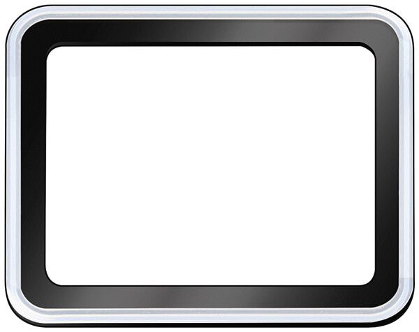 Couvercle ESYLUX SUN OFL/AFL verre 220×180×8mm noir clair