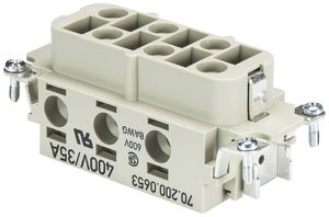 Buchseneinsatz Wieland Electric revos POW BUS 6 6,0 40 AG 6 35A 400V 2.5…6mm²