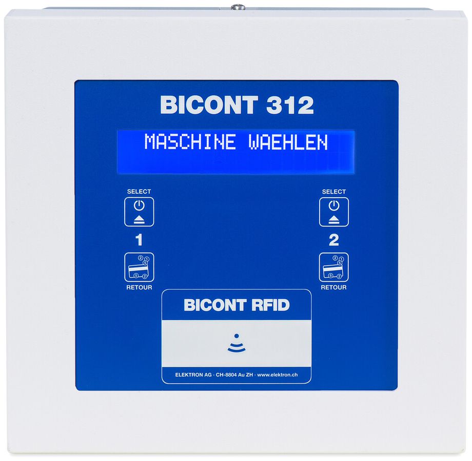 AP-Gebührenautomat Bicont 312, RFID-Card, IP21, 2×16A, 2×11kW, für 2 Geräte