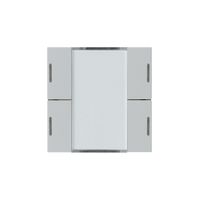 Frontset Hager kallysto LED 4×KNX systemlink/easylink hellgrau