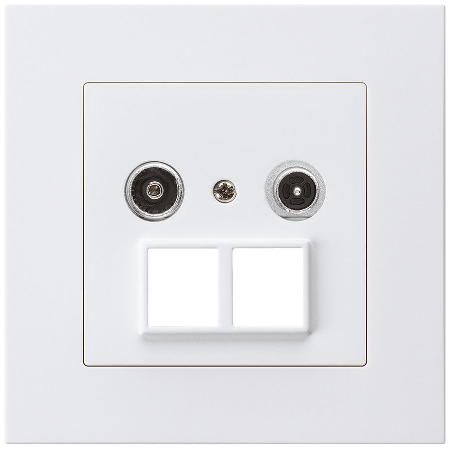 Prise multimédia ENC kallysto.pro R/TV 19dB 2GHz blanc