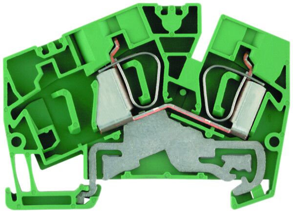 Borne de protection Weidmüller ZPE 6-2/2AN connexion à ressort 6mm² vert/jaune