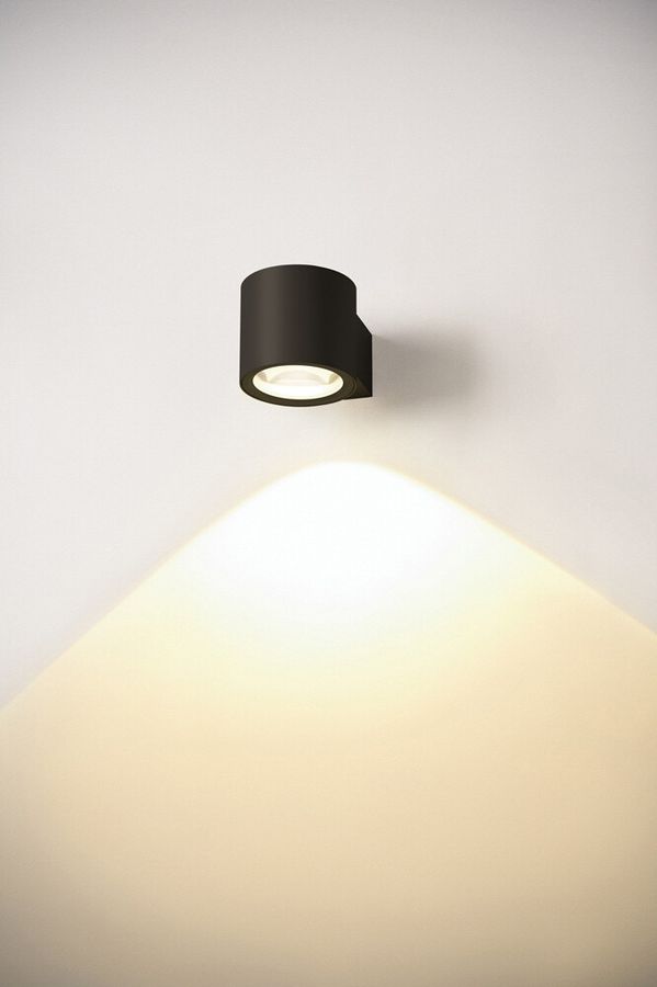 LED-Wandleuchte SLV OCULUS 8.5W 570lm 2000…3000K DIM 100° schwarz