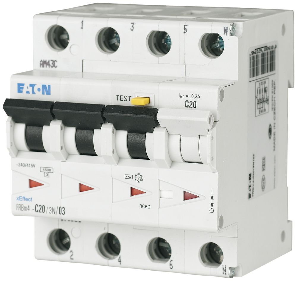 Disjoncteur différentiel ETN C 32A 30mA 3L+N