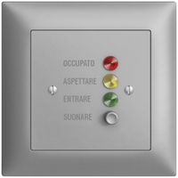 UP-Türstation für Rufleuchte I, EDIZIOdue silver