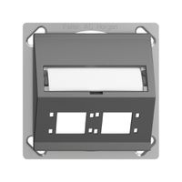 Kit montaggio INS EDIZIOdue FM.TE uscita obliqua 2×R&M cat.6A/LC speciale, grs