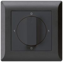 UP-Drehschalter kallysto.line 0/1L schwarz mit Drehgriff