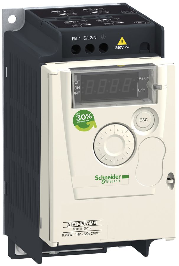 Convertisseur de fréquence 0.75kW 4.2A 240V