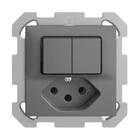 Combinazione INC A-R+3/1P+T13 EDIZIOdue grigio scuro