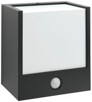 LED-Wandleuchte MACAW PIR 3.5W, 2700K, 320lm, IP44, schwarz