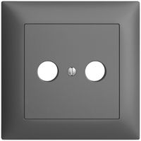 Kit frontal ENC EDIZIOdue gris foncé 88×88mm