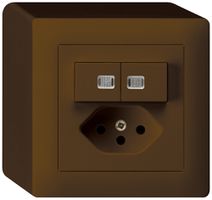 AP-Leuchtkombination 3/1P+A-R+T13 braun kallysto 2 Linsen