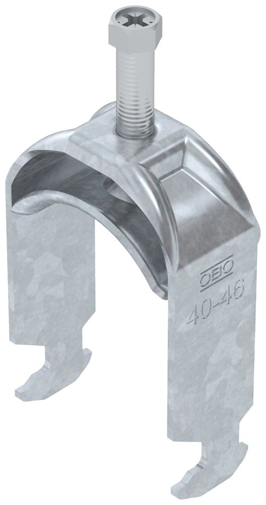 Fixation rapide BET 2056 pied à H métal 40…46mm 1×câble acier Zn-ch-im