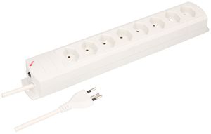 Steckdosenleiste MH 8×T13 Prime-Line Td 3×1mm² 5m weiss