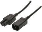 Apparatekabel MAX HAURI C14/C15 Td 3×1mm² 2.5m schwarz