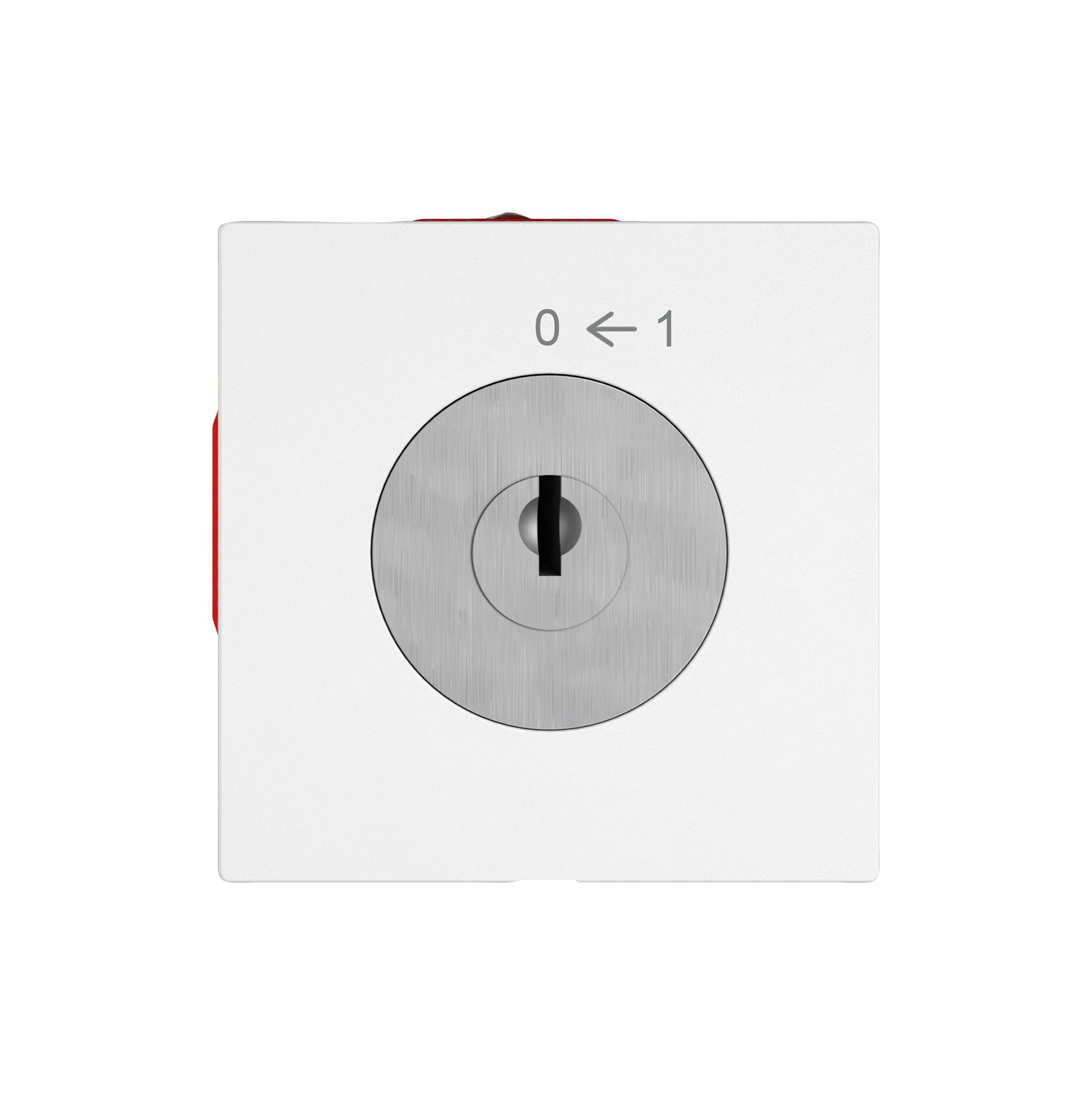 Contact pivotant EDIZIO.liv SNAPFIX® 0<-1/1P avec serrure & 2 clés bc