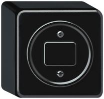 AP-Drucktaster Hager origin 1CO 10A 230V 88×88×54mm schwarz