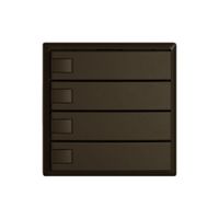 KNX-Taster RGB EDIZIO.liv SNAPFIX® Temperaturfüh.o.LED 4×Taste 1-Tbed.br