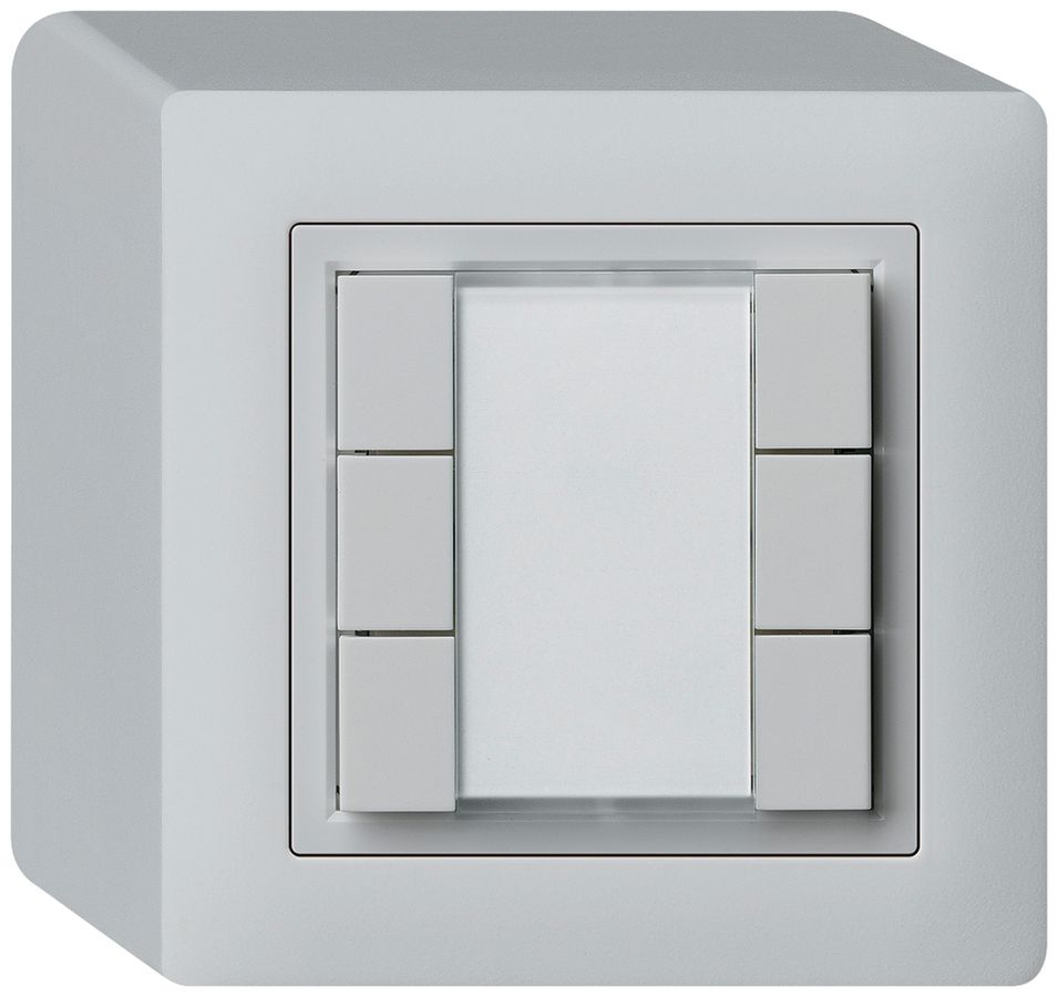 AP-Universaltaster 6×kallysto mit LED hellgrau