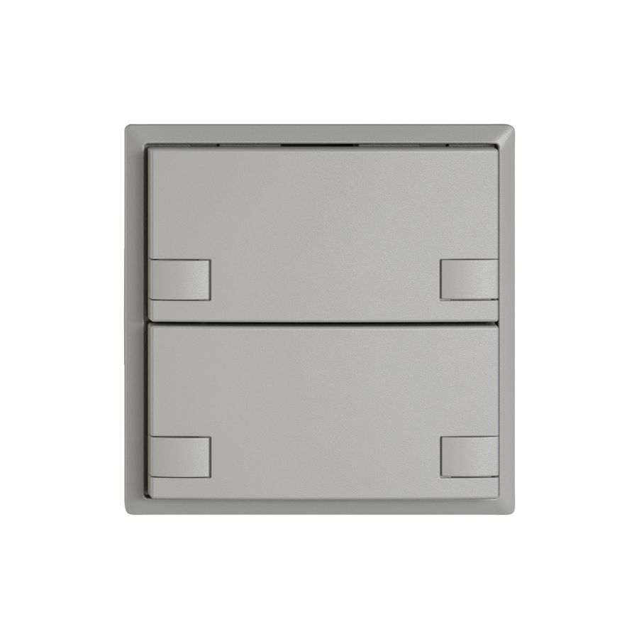 Poussoir universel EDIZIO.liv UNI SNAPFIX® 5…48V s.LED 2× comm.2T grc